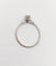 Bague 53.5 Bague solitaire vintage en or blanc 14k avec diamant 0,12 carat 58 Facettes A06195