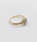 Bague 48.5 Bague marguerite en or jaune 18k et platine avec diamants 58 Facettes A06229