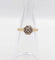 Bague 48.5 Bague marguerite en or jaune 18k et platine avec diamants 58 Facettes A06229