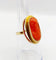 Bague 52 Bague cocktail style antique en or jaune 18k avec camée en corail 58 Facettes A06378