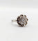 Bague 47.5 Bague fleur Art déco en or blanc 18k et diamants taille ancienne 58 Facettes A06391