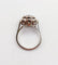 Bague 47.5 Bague fleur Art déco en or blanc 18k et diamants taille ancienne 58 Facettes A06391