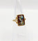 Bague 48.5 Bague Art nouveau Limoges en or 18k avec plaque émaillée 58 Facettes A06430