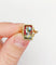 Bague 48.5 Bague Art nouveau Limoges en or 18k avec plaque émaillée 58 Facettes A06430