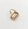 Bague 48.5 Bague Art nouveau Limoges en or 18k avec plaque émaillée 58 Facettes A06430