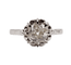 Bague 52.5 Bague solitaire Art déco en platine et diamant taille ancienne 0,80 carat 58 Facettes A06282