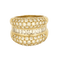 Bague 63 Les Deux Mondes - Bague en or jaune et diamants 58 Facettes LP1329/