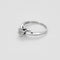 Bague 51 Illusion - Bague solitaire en or blanc 750/1000 et diamants 58 Facettes LP1463/