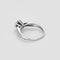 Bague 51 Illusion - Bague solitaire en or blanc 750/1000 et diamants 58 Facettes LP1463/