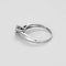 Bague 51 Illusion - Bague solitaire en or blanc 750/1000 et diamants 58 Facettes LP1463/