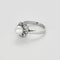 Bague 49 Bague feuille perlée en or blanc 18 carats, perle et diamants 58 Facettes LP1504/
