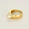 Bague 52 Bague perle en or jaune 18 carats 58 Facettes LP1417/
