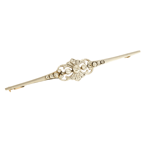 Broche Broche Art déco en or jaune et blanc et diamants 58 Facettes LP1484/