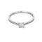 Bague 53.5 Bague solitaire en or blanc 750 et diamants 58 Facettes LP1383/