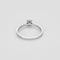 Bague 53.5 Bague solitaire en or blanc 750 et diamants 58 Facettes LP1383/