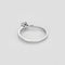 Bague 53.5 Bague solitaire en or blanc 750 et diamants 58 Facettes LP1383/