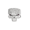 Bague 57 DE GRALIE Insoumise - Bague Rock’n’Roll en or blanc, diamants et rubis 58 Facettes LP1428/