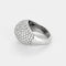 Bague 52 Le Mont des Diamants - Bague bombée en or blanc et diamants 58 Facettes LP1374/