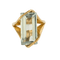 Bague 52 La Topaze - Bague moderniste en or jaune avec topaze 58 Facettes LP1475/