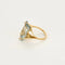Bague 52 La Topaze - Bague moderniste en or jaune avec topaze 58 Facettes LP1475/