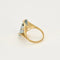 Bague 52 La Topaze - Bague moderniste en or jaune avec topaze 58 Facettes LP1475/