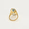 Bague 52 La Topaze - Bague moderniste en or jaune avec topaze 58 Facettes LP1475/