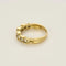 Bague 54 Alliance 9 diamants en or jaune 750 58 Facettes LP1439/