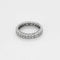 Bague 56 Alliance roue de diamants en or blanc 750 58 Facettes LP1380/