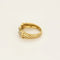 Bague 54 Bague tressée en or jaune sertie de diamants 58 Facettes LP1455/