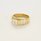 Bague 65 Chevalière en or jaune et blanc 750/1000 avec diamant 58 Facettes LP1377/
