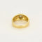 Bague 65 Chevalière en or jaune et blanc 750/1000 avec diamant 58 Facettes LP1377/