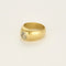 Bague 54 Chevalière - Bague jonc bombé en or jaune et diamant coussin 58 Facettes LP1399/