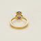Bague 54 Bague solitaire en or jaune 750 avec améthyste ovale et diamants 58 Facettes LP1427/