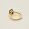 Bague 54 Bague solitaire en or jaune 750 avec améthyste ovale et diamants 58 Facettes LP1427/