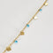 Collier Chaîne de cheville - Maille forçat plate en or jaune 18 carats et topazes 58 Facettes LP1389/