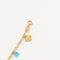 Collier Chaîne de cheville - Maille forçat plate en or jaune 18 carats et topazes 58 Facettes LP1389/