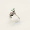 Bague 54 L'Esmeralda - Bague en or blanc avec diamants, émeraudes et tourmaline 58 Facettes LP1212/12
