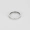Bague 52 Alliance diamantée en or blanc 18 carats 58 Facettes LP1422/