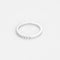 Bague 52 Alliance diamantée en or blanc 750 sertie de diamants 58 Facettes LP1382/