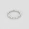 Bague 53 Alliance en or blanc 18K sertie de diamants taille brillant 58 Facettes LP1381/