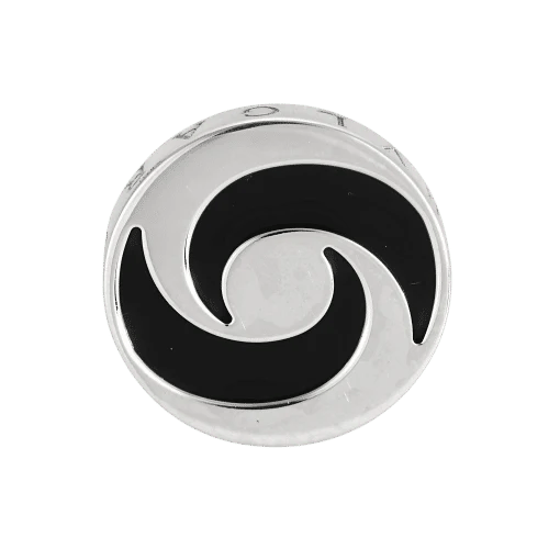 Bague 54 BVLGARI Ying Yang - Bague en or blanc 750 et onyx 58 Facettes LP1450/