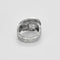Bague 46 Bague ceinture en or blanc 750 pavée de 15 diamants 58 Facettes LP1476/