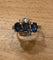 Bague 58.5 Bague Ciel Diamanté en or jaune 18K, saphirs et diamants 58 Facettes LP458/10