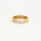 Bague 55.5 Alliance - Bague en or jaune sertie de diamants 58 Facettes LP677/12