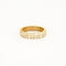 Bague 55.5 Alliance - Bague en or jaune sertie de diamants 58 Facettes LP677/12