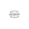 Bague 53 Les Deux Mondes - Bague en or blanc 750 sertie de diamants 58 Facettes LP674/10