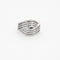 Bague 59 L'Entrelacée - Bague en or blanc avec diamants 58 Facettes LP31/12