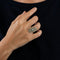 Bague 52 La Marquise Royale - Bague en or blanc et diamants, émeraudes 58 Facettes LP706/12