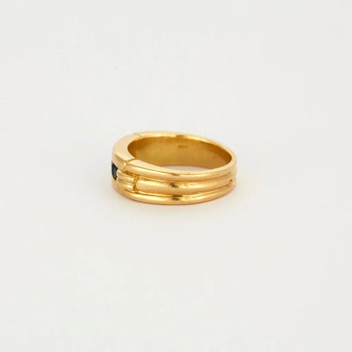 Bague 53 Alliance éternité - Bague en or jaune 750 sertie de saphirs 58 Facettes LP622/15
