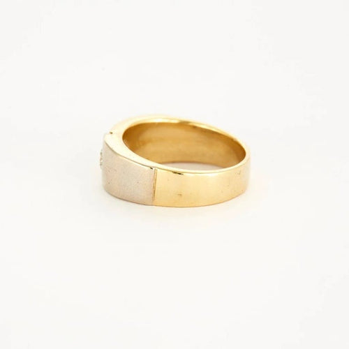 Bague 60 Bague deux ors en or jaune et or blanc avec diamant 58 Facettes LP765/12